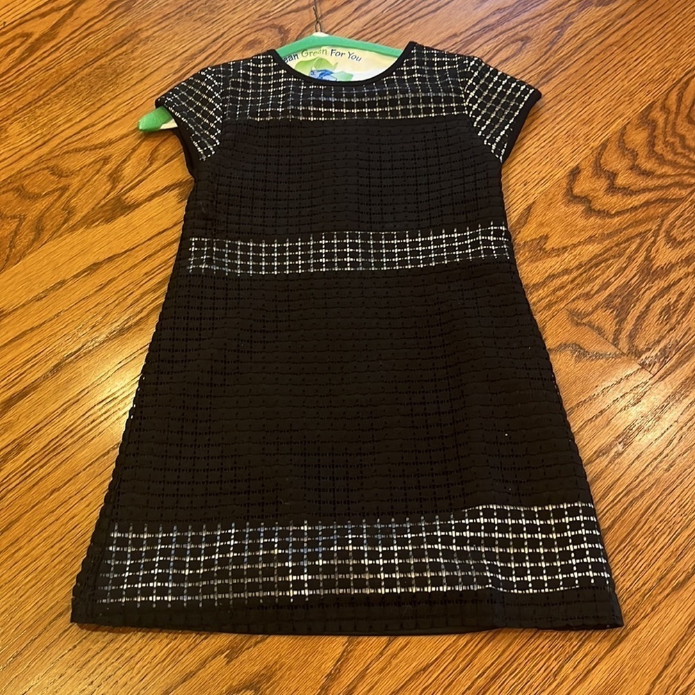 Sally Miller Couture Girls Black Cap Sleeve Dress Size S